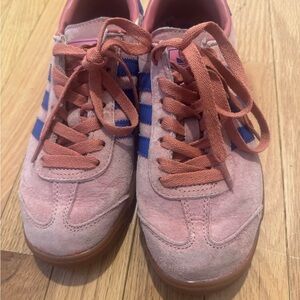 Adidas Pink and Blue Hamburg Sneakers